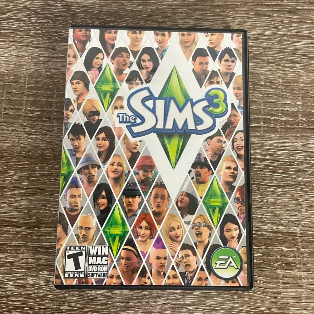 The Sims 3 PC Mac DVD ROM Game EA 2009 Disc Case Manual Tested Life Simulation